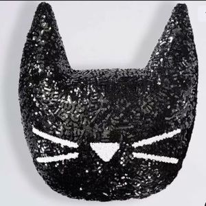 Pottery Barn Teen Emily & Meritt Sequin Cat Pillow